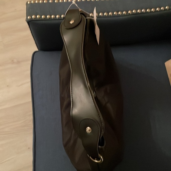 Vintage Urban Attitudes Ladies Black Hobo Purse-Unique Shape-Nylon-17”x 14”x 3” - Picture 5 of 5